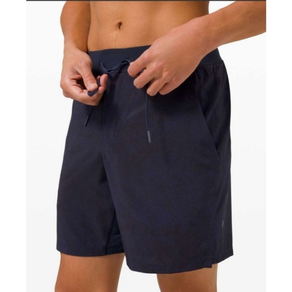 Lululemon T.H.E. Short 7" *LinerlessGravel Dust True Navy Multi Size Large - Picture 6 of 14